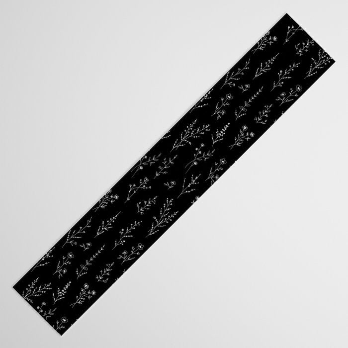New Black Wildflowers Table Runner Gallery Image 3