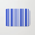  Classic Stripes XXXIV - Bright Blue Bath Mat Gallery Image 1
