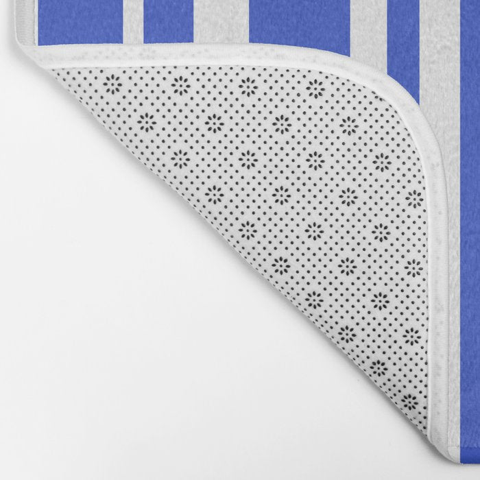  Classic Stripes XXXIV - Bright Blue Bath Mat Gallery Image 2