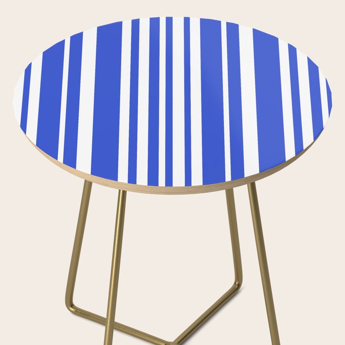  Classic Stripes XXXIV - Bright Blue Side Table Gallery Image 2