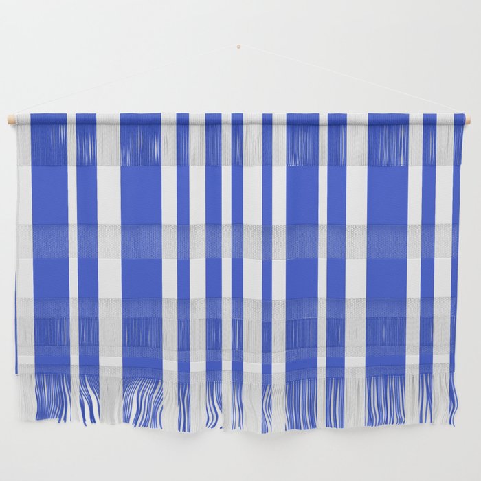  Classic Stripes XXXIV - Bright Blue Wall Hanging Gallery Image 1