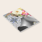 collage art-girl with flowers Notebook Gallery Image 3