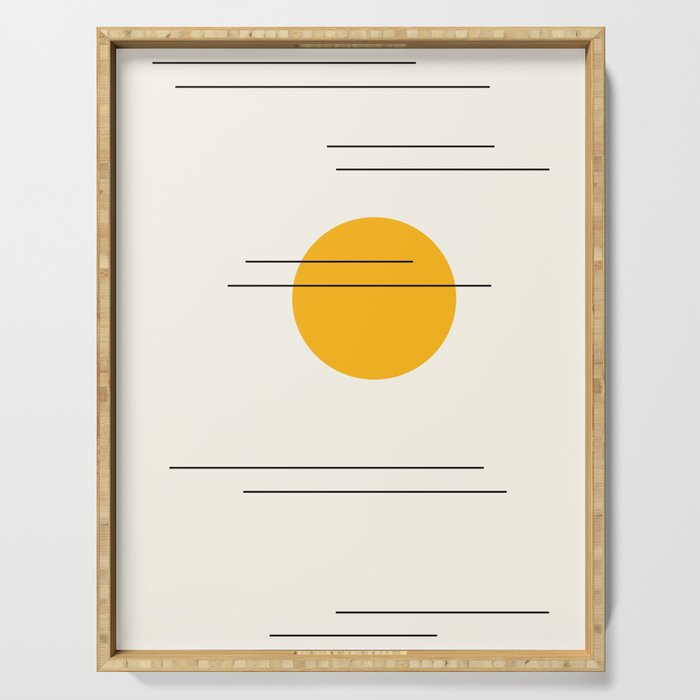 Minimal Sky Abstract XV Serving Tray Gallery Image 1