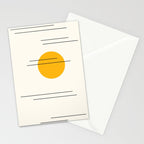 Minimal Sky Abstract XV Stationery Card Gallery Image 2