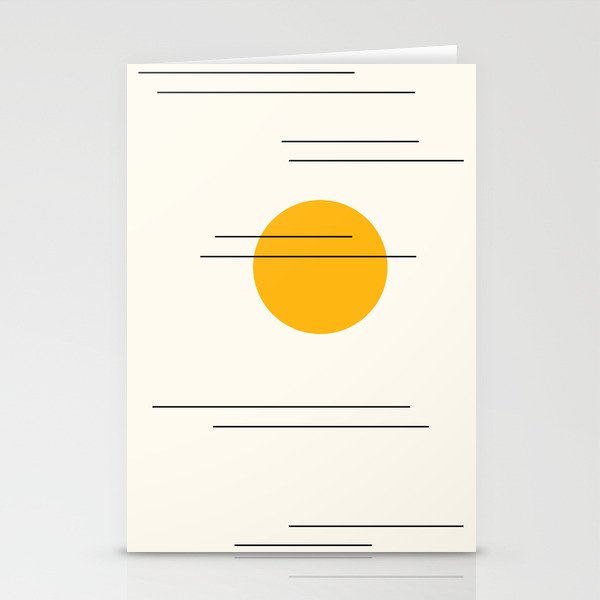 Minimal Sky Abstract XV Stationery Card Gallery Image 1