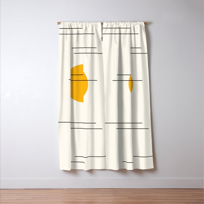 Minimal Sky Abstract XV Window Curtain Gallery Image 3