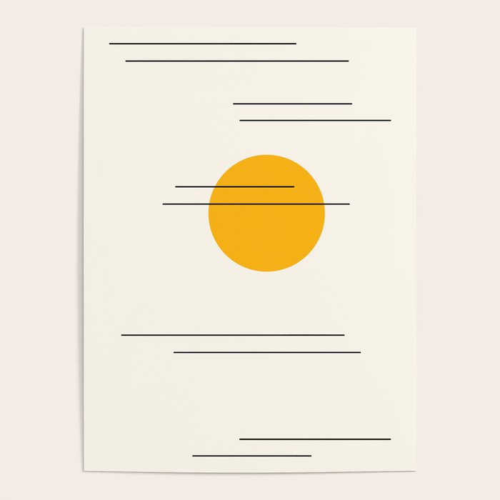 Minimal Sky Abstract XV Poster Gallery Image 4