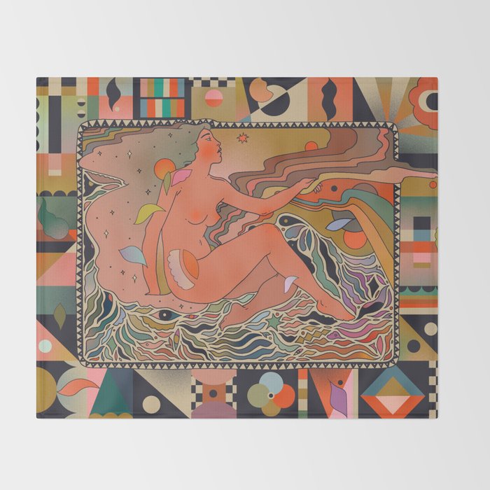 Dip Your Hands In The Sky Throw Blanket Gallery Image 2