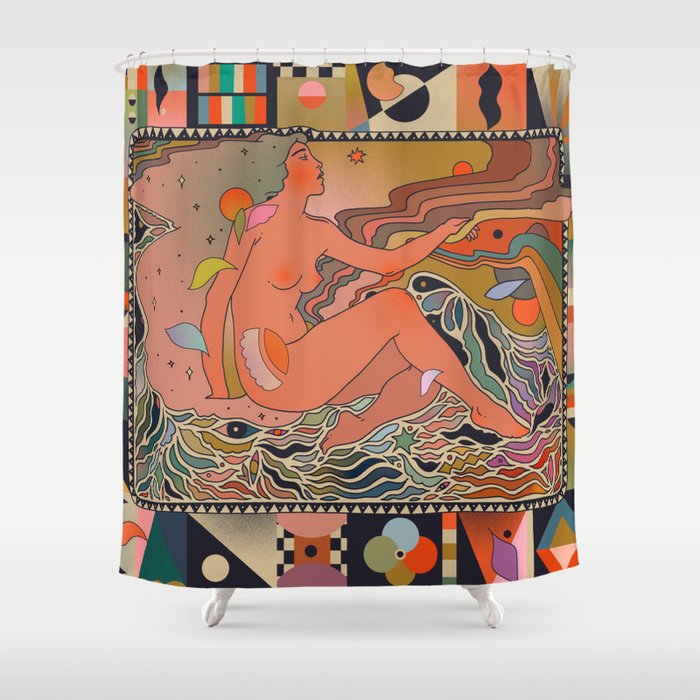 Dip Your Hands In The Sky Shower Curtain Gallery Image 1