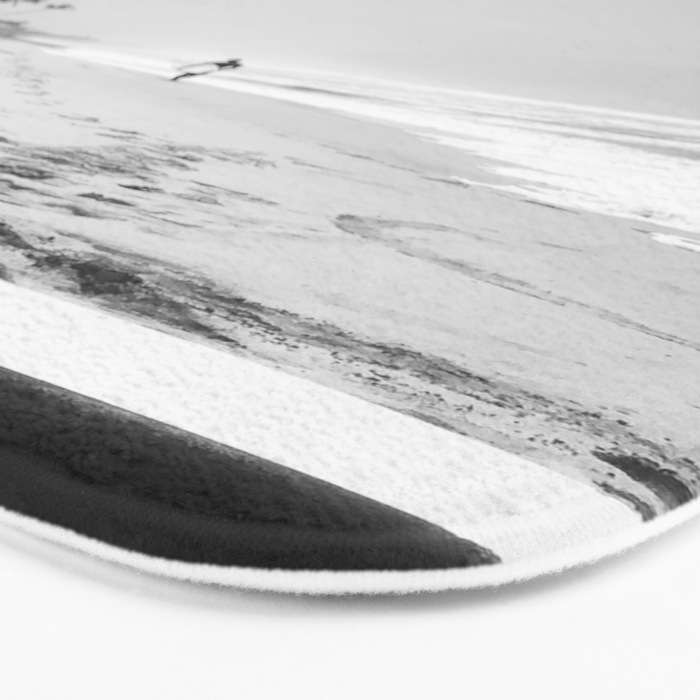 Back and white surf beach photo Bath Mat Gallery Image 3