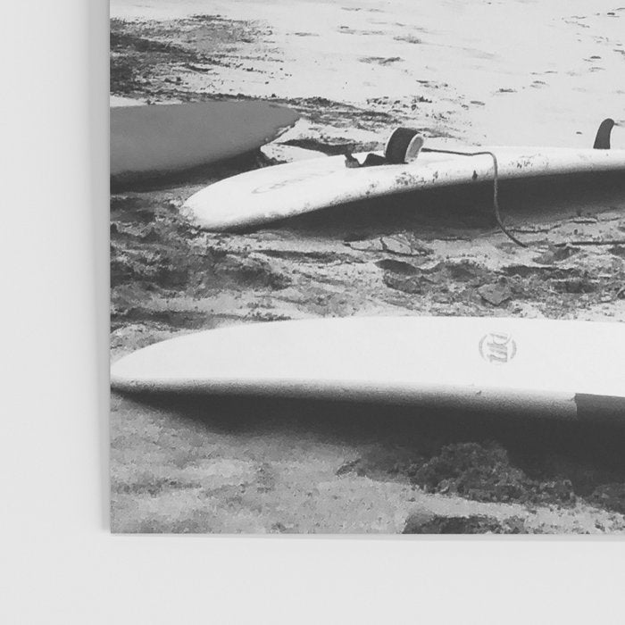Back and white surf beach photo Poster Gallery Image 3
