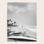 Back and white surf beach photo Poster Gallery Image 4