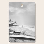 Back and white surf beach photo Cutting Board Gallery Image 1