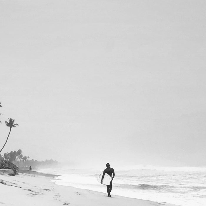 Back and white surf beach photo Coffee Mug Gallery Image 2