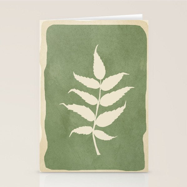 Leaf Design 19 Stationery Card Gallery Image 1