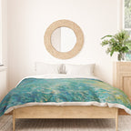 Claude Monet Impressionist Landscape Oil Painting Morning on the Seine Duvet Cover Gallery Image 3