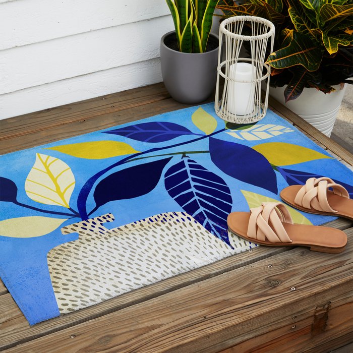 Whimsical Ivy Houseplant Outdoor Rug Gallery Image 2