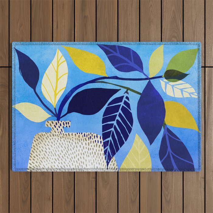Whimsical Ivy Houseplant Outdoor Rug Gallery Image 1