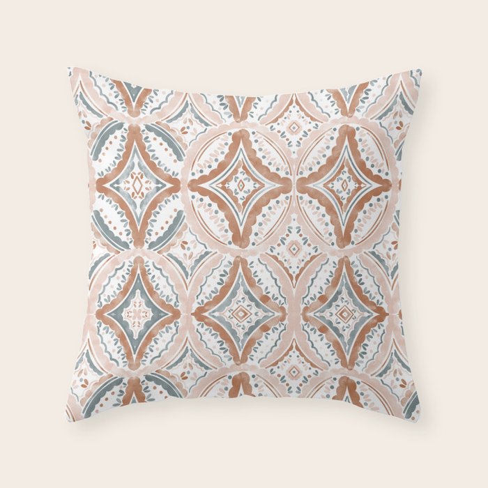 Rustic Medallion Charm Throw Pillow Gallery Image 6