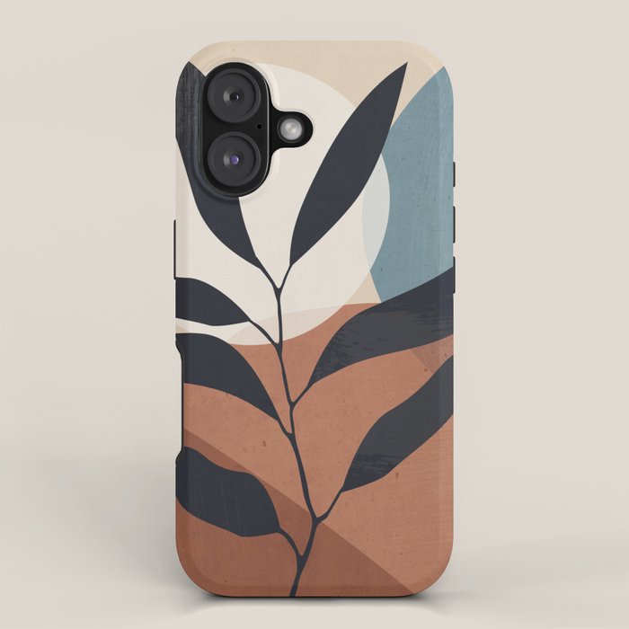 Abstract Art Tropical Leaf iPhone Case Gallery Image 1
