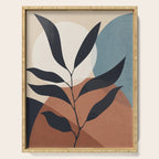Abstract Art Tropical Leaf Serving Tray Gallery Image 1