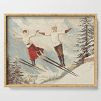 Chamonix Mont Blanc Vintage Ski Poster Serving Tray Gallery Image 1