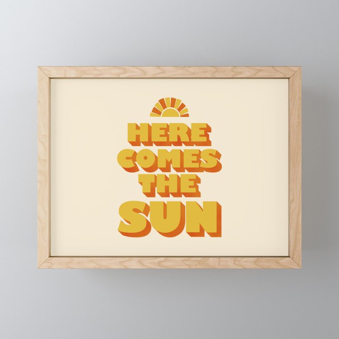 Here comes the sun Mini Art Print Gallery Image 1