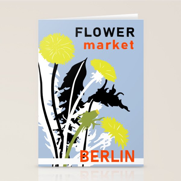 Flower Market Berlin Stationery Card Gallery Image 1