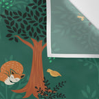 Foxes Playing in the Emerald Forest Wall Tapestry Gallery Image 3