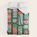 Retro Christmas Coffee Thermoses - Green Comforter Gallery Image 6