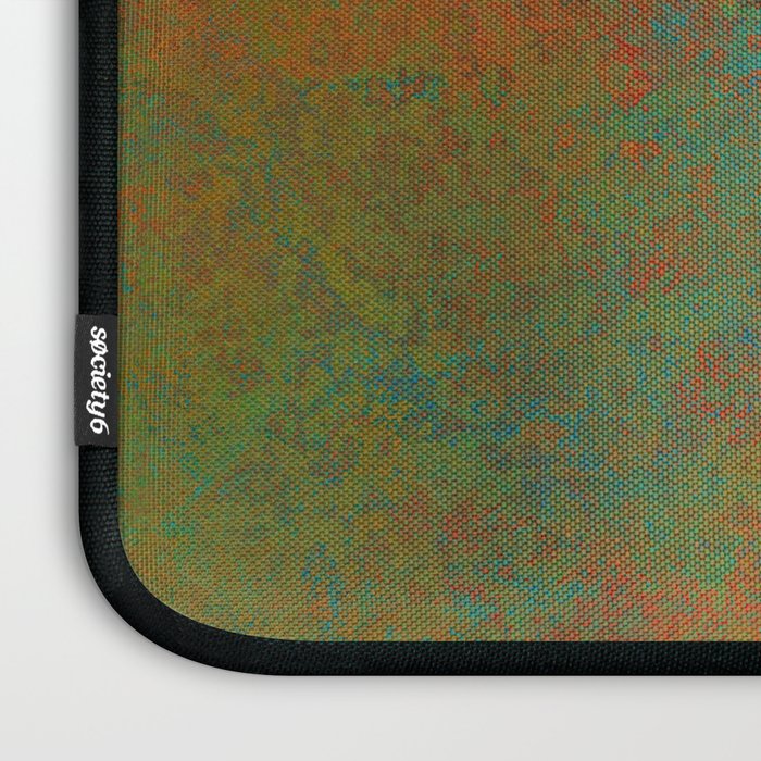 Vintage Teal and Copper Rust Laptop Sleeve Gallery Image 3