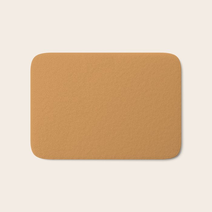 Desert Sands: Camel Skin Hue and Leather Style Bath Mat Gallery Image 1