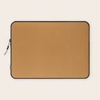 Desert Sands: Camel Skin Hue and Leather Style Laptop Sleeve Gallery Image 1
