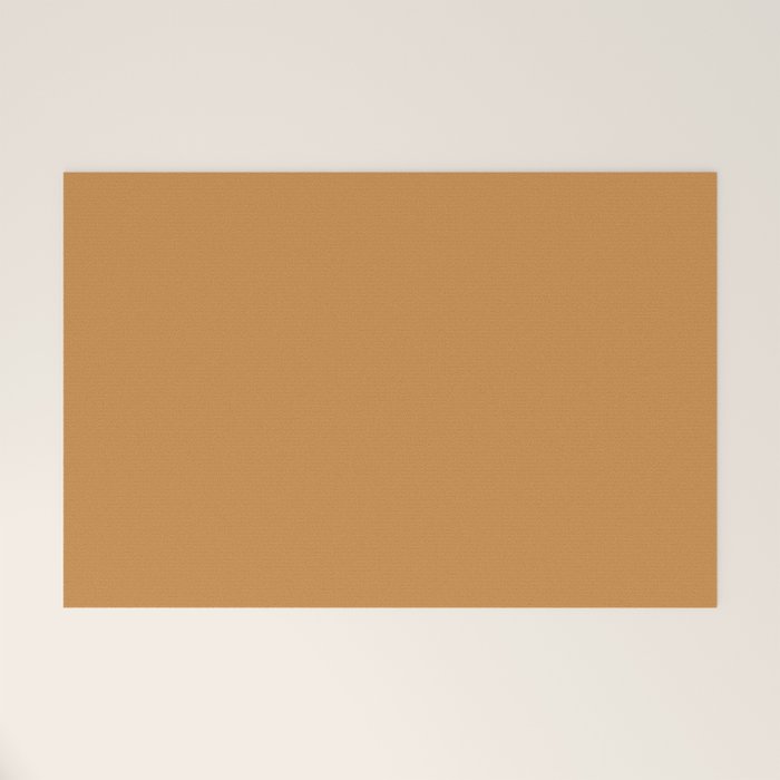Desert Sands: Camel Skin Hue and Leather Style Welcome Mat Gallery Image 1