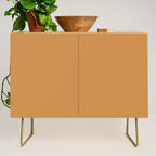 Desert Sands: Camel Skin Hue and Leather Style Credenza Gallery Image 1