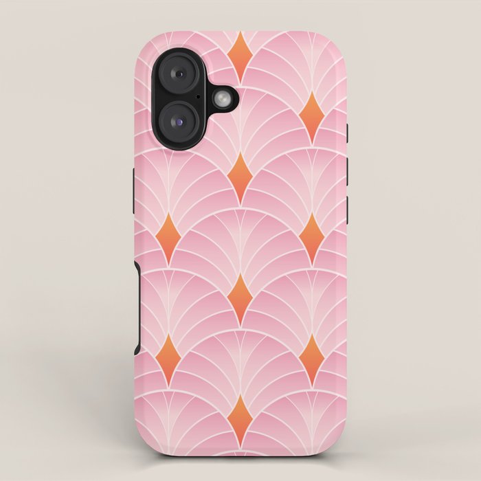 Diamonds & Petals: The Peach Edition iPhone Case Gallery Image 1