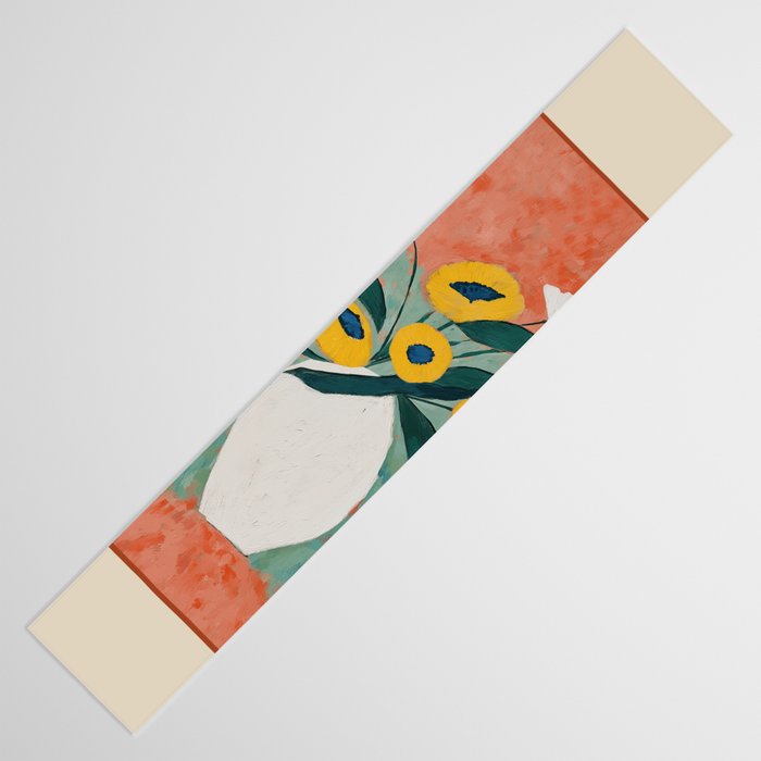 Bold Sunflower Still Life Table Runner Gallery Image 3