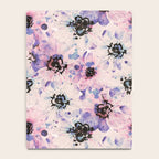 Abstract flowered paint modern Notebook Gallery Image 4