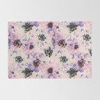 Abstract flowered paint modern Rug Gallery Image 2