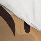 Jungle Leopard with Tropical Leaves in Earthy Colors Comforter Gallery Image 4