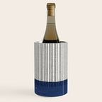 Navy Blue Mid Century  Wine Chiller Gallery Image 3