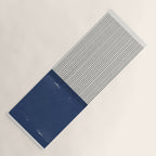 Navy Blue Mid Century  Yoga Mat Gallery Image 1