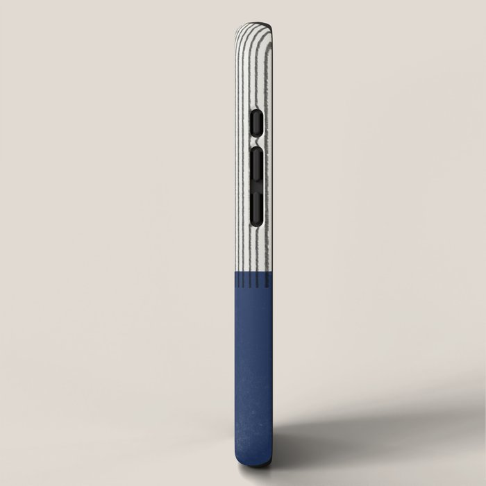 Navy Blue Mid Century  iPhone Case Gallery Image 2