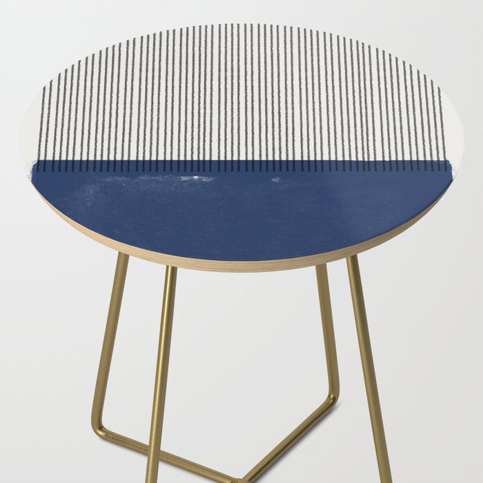 Navy Blue Mid Century  Side Table Gallery Image 2