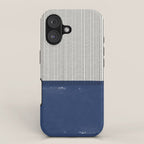 Navy Blue Mid Century  iPhone Case Gallery Image 1