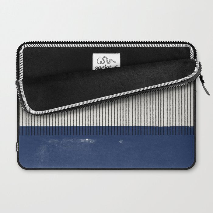Navy Blue Mid Century  Laptop Sleeve Gallery Image 2