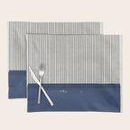 Navy Blue Mid Century  Placemat Gallery Image 1