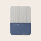 Navy Blue Mid Century  Bath Mat Gallery Image 1