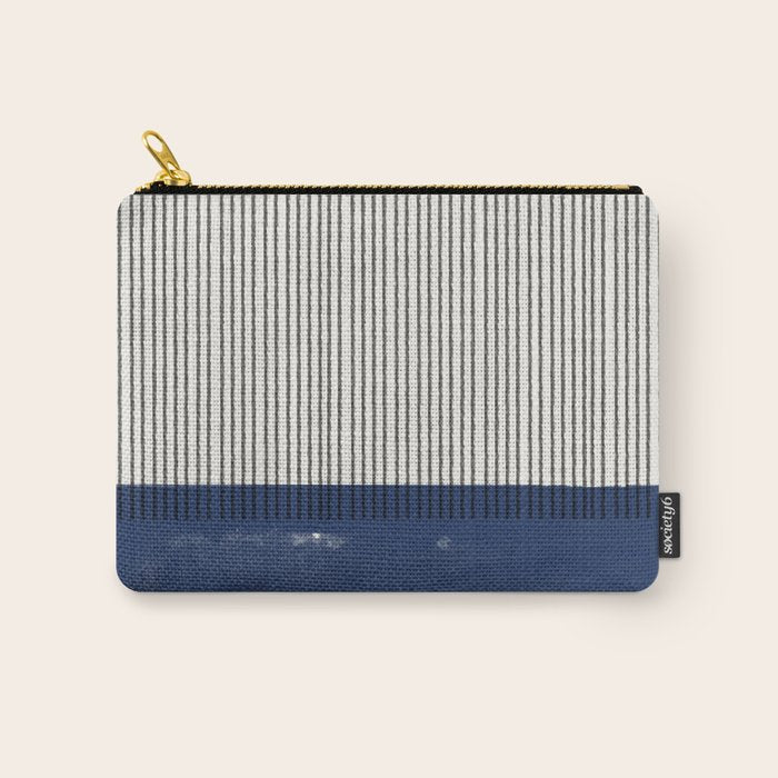 Navy Blue Mid Century  Carry All Pouch Gallery Image 1