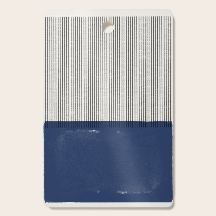 Navy Blue Mid Century  Cutting Board Gallery Image 1